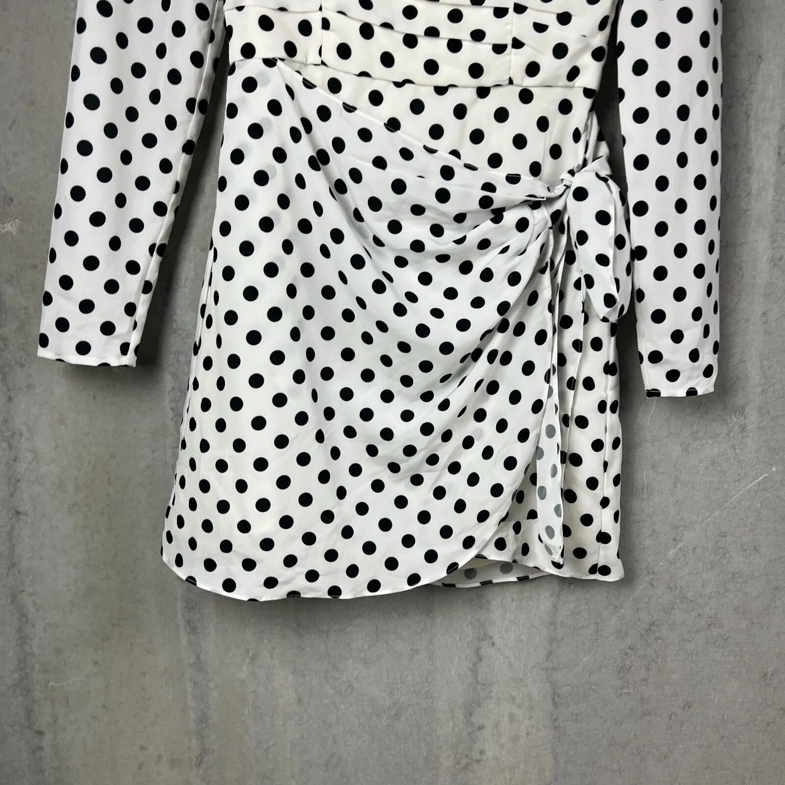 The East Order White Spotted Amy Mini Dress Size Small (New)