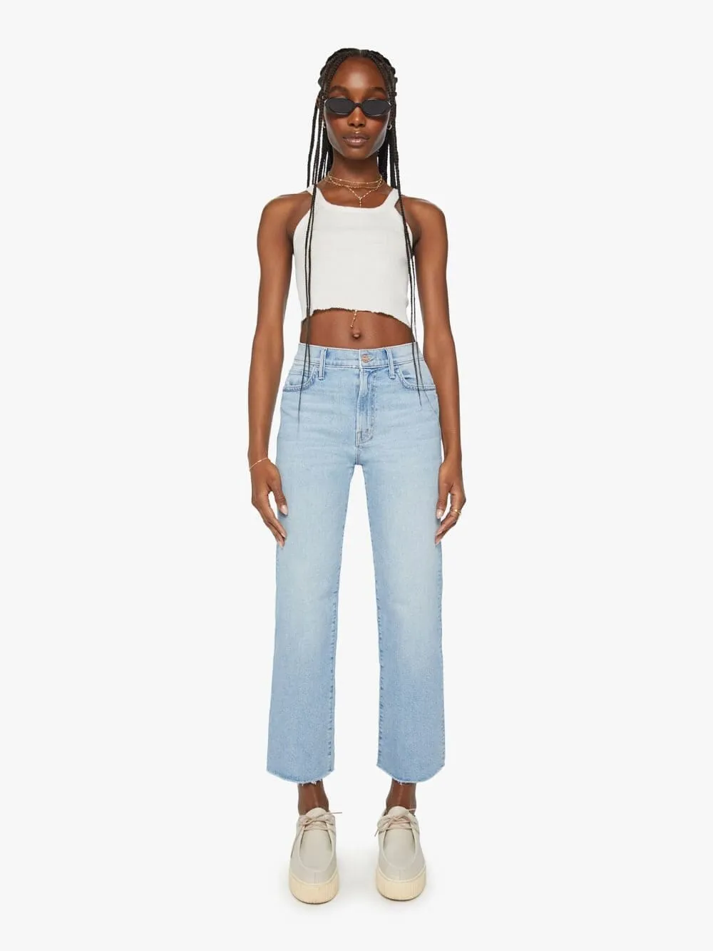 The Kick It Ankle Fray Jeans