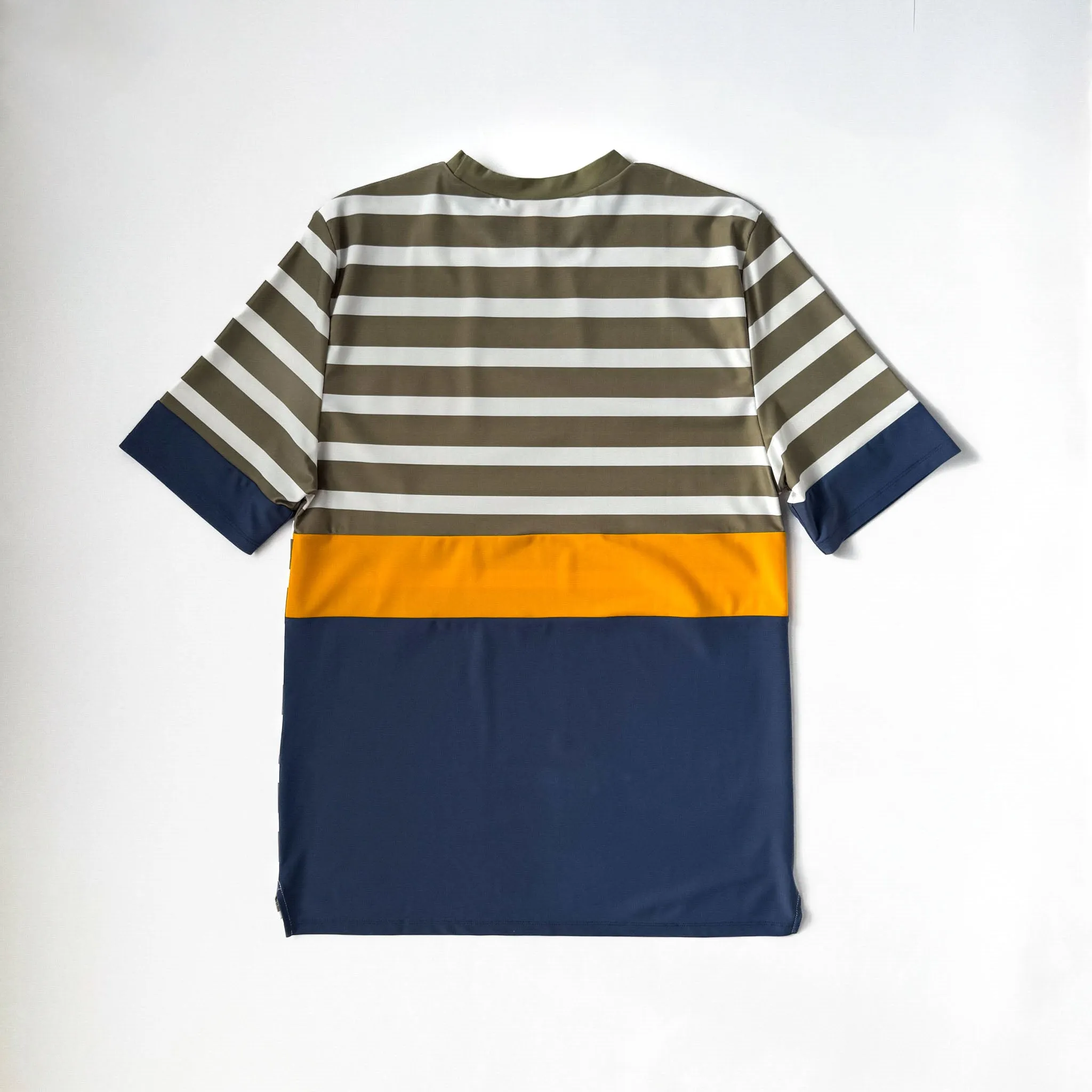 THE SUN SEEKER RASHIE | SHORT SLEEVE |  STRIPE GREEN