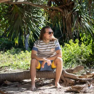 THE SUN SEEKER RASHIE | SHORT SLEEVE |  STRIPE GREEN