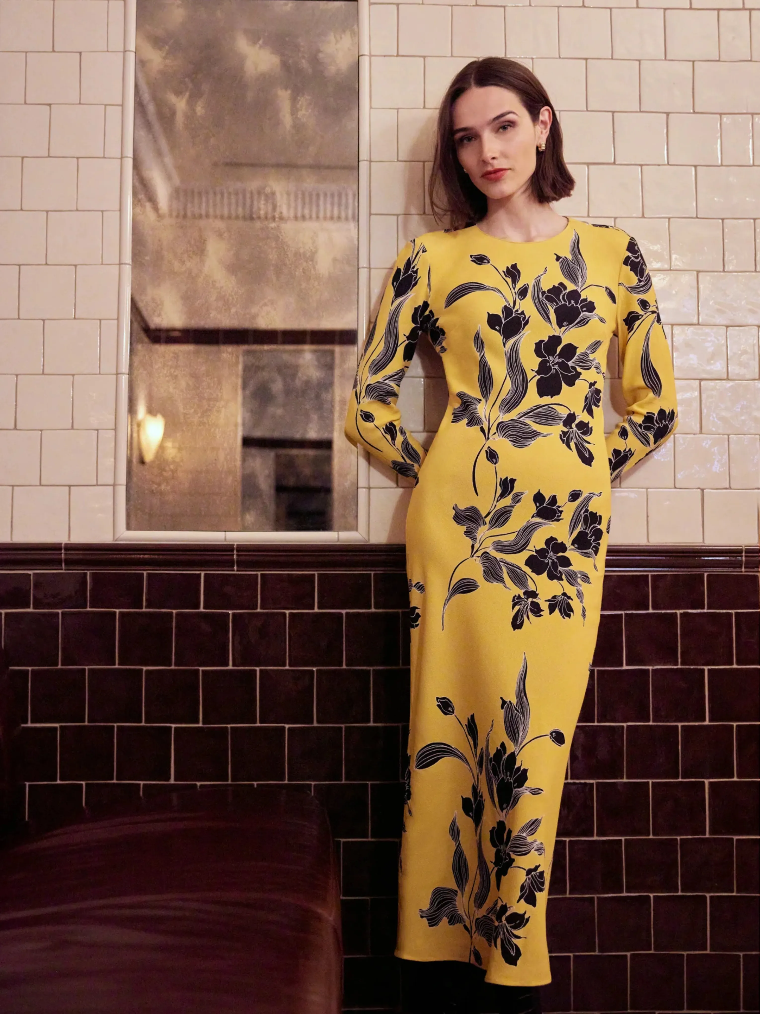 The Truly Madly Dress in Yellow Floral