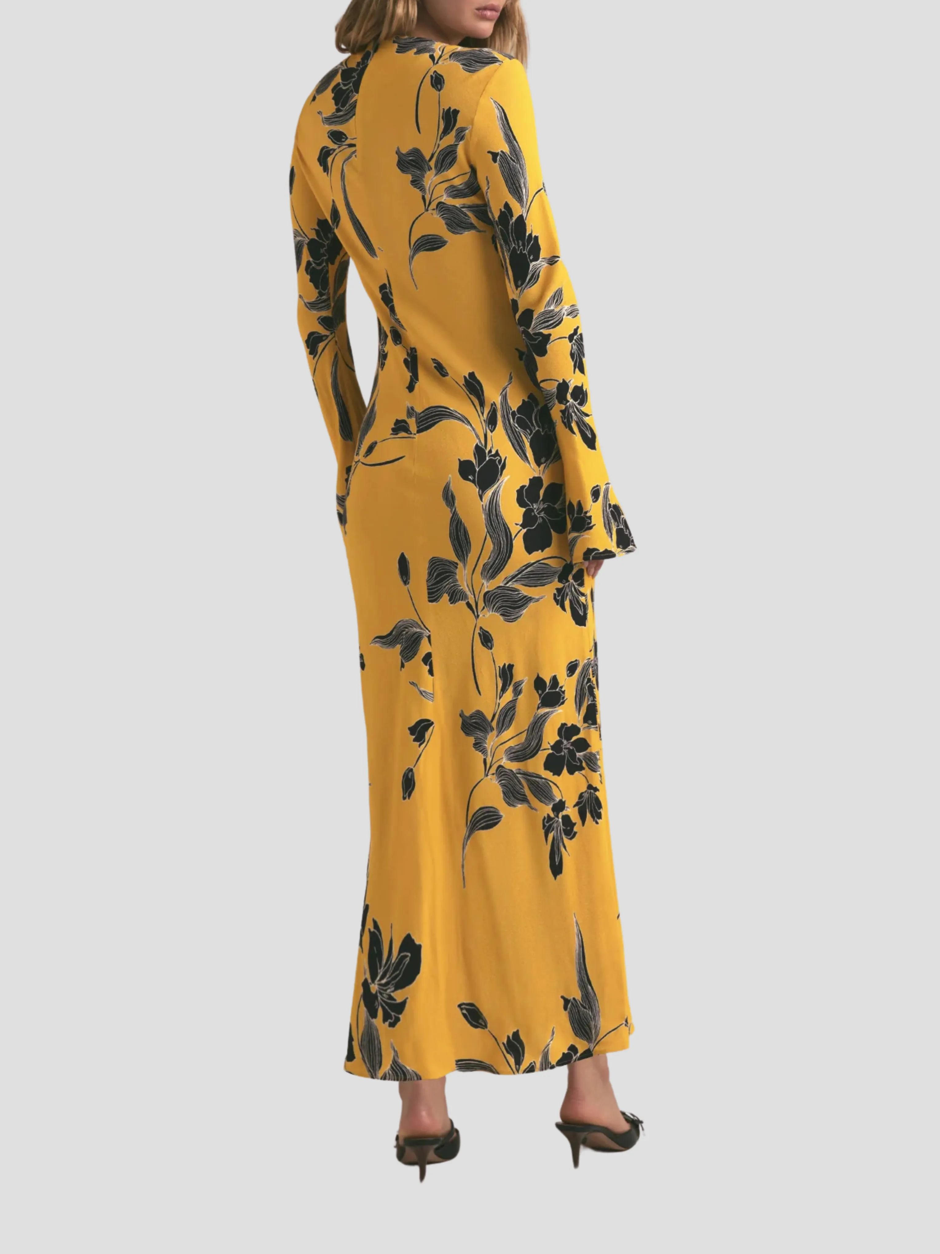 The Truly Madly Dress in Yellow Floral