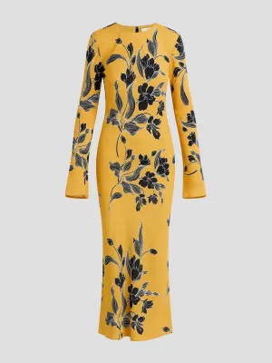 The Truly Madly Dress in Yellow Floral
