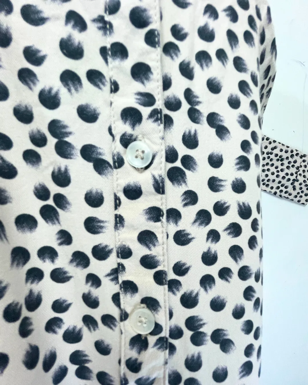 Thought Beige Patterned Shirt in Size XS