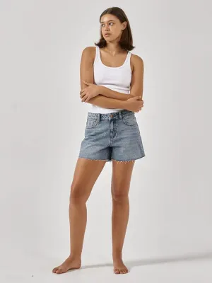 THRILLS ERICA MID RISE SHORT WEATHERED BLUE