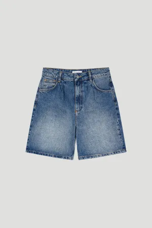 Toum Denim Shorts Mid Blue