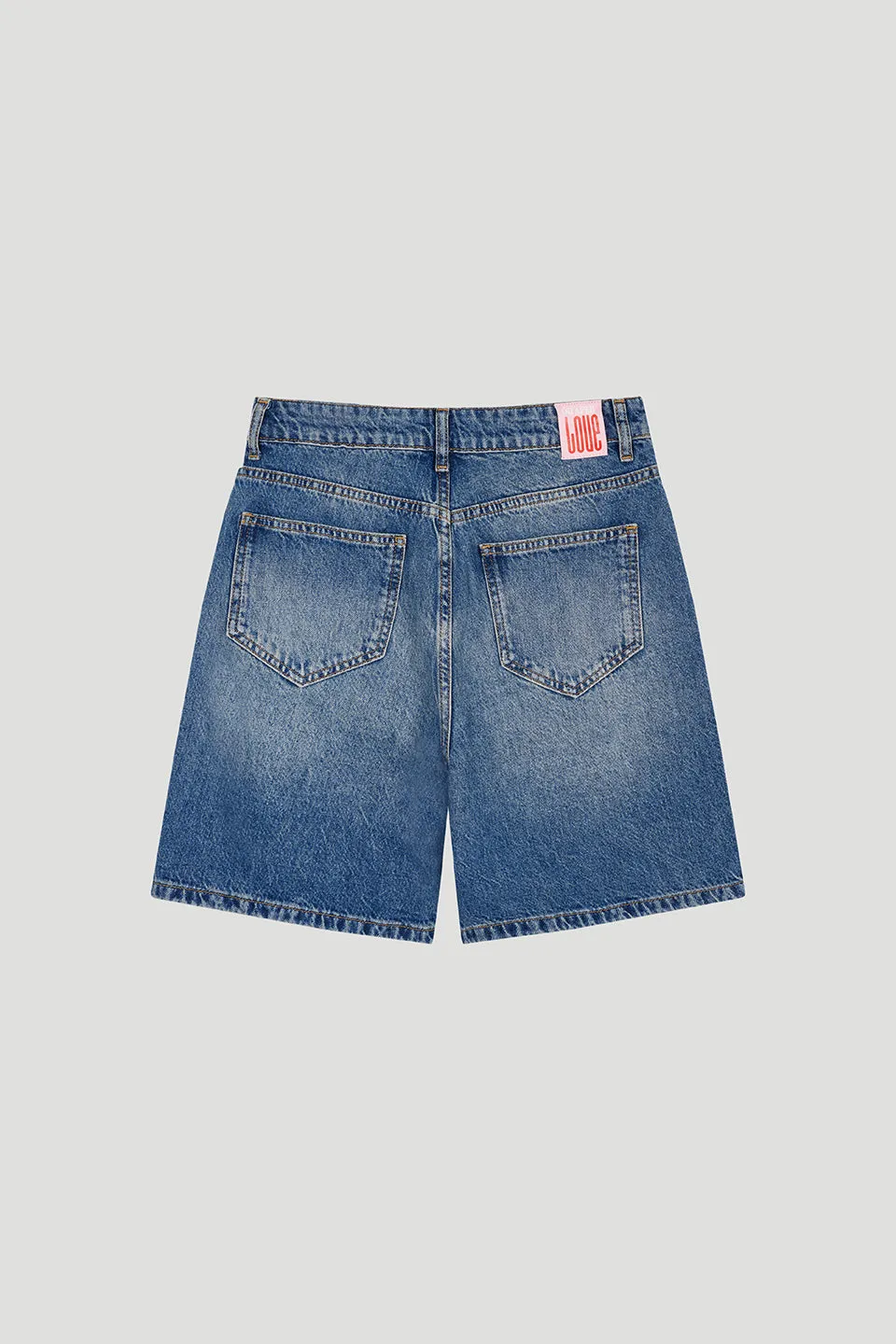 Toum Denim Shorts Mid Blue