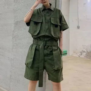 TrendGear Herren Lässige Cargo-Overalls