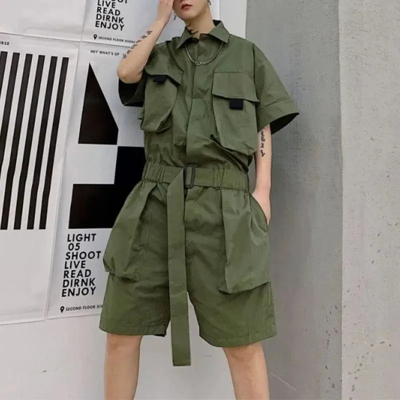 TrendGear Herren Lässige Cargo-Overalls