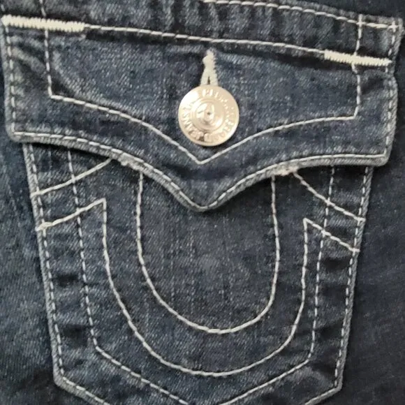 True Religion Mid Length Cut Off Shorts-Flap Pockets-Lone Grove- NWT RR $139