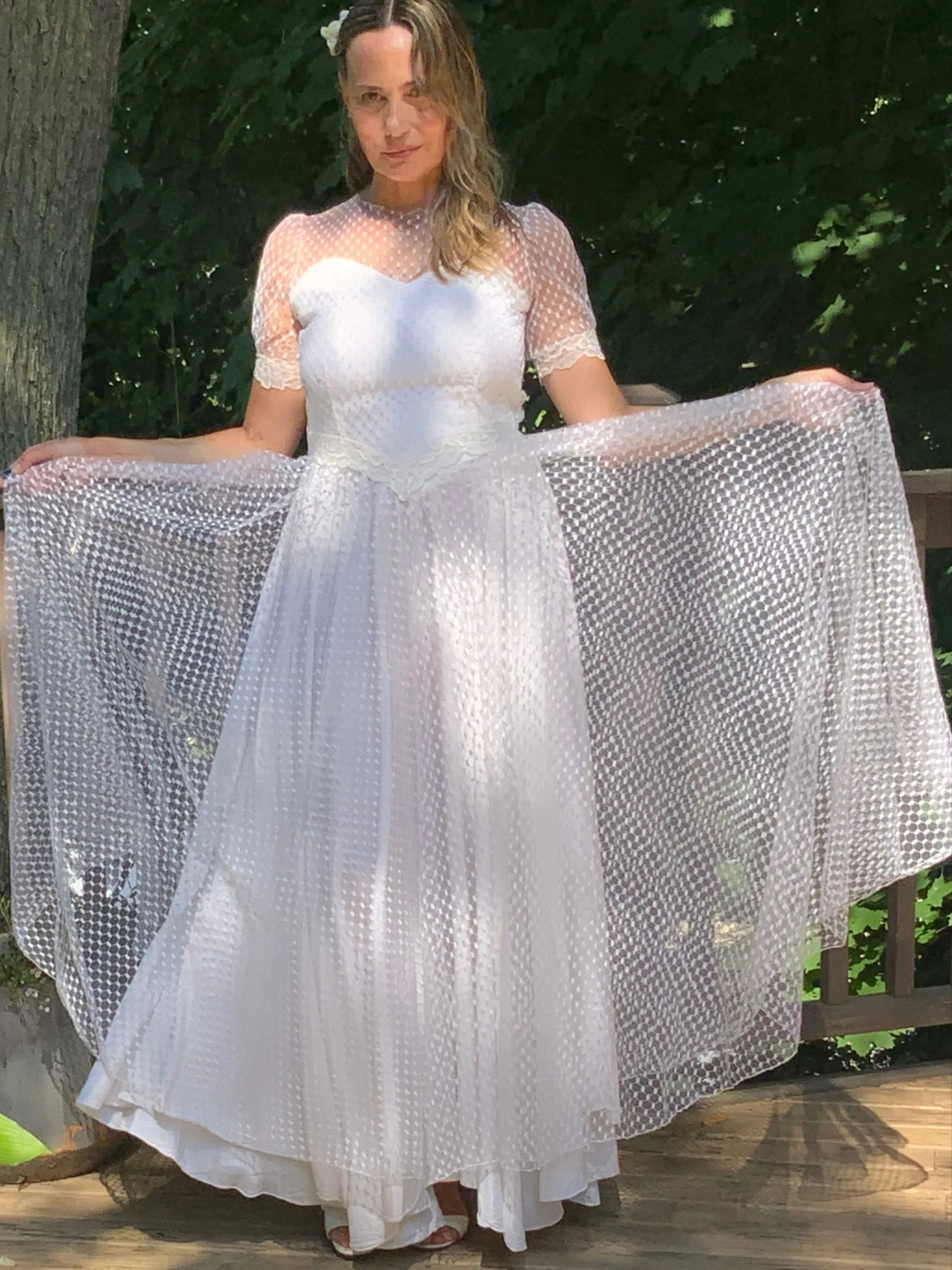 Tulle Polka Dots Dress - 50s