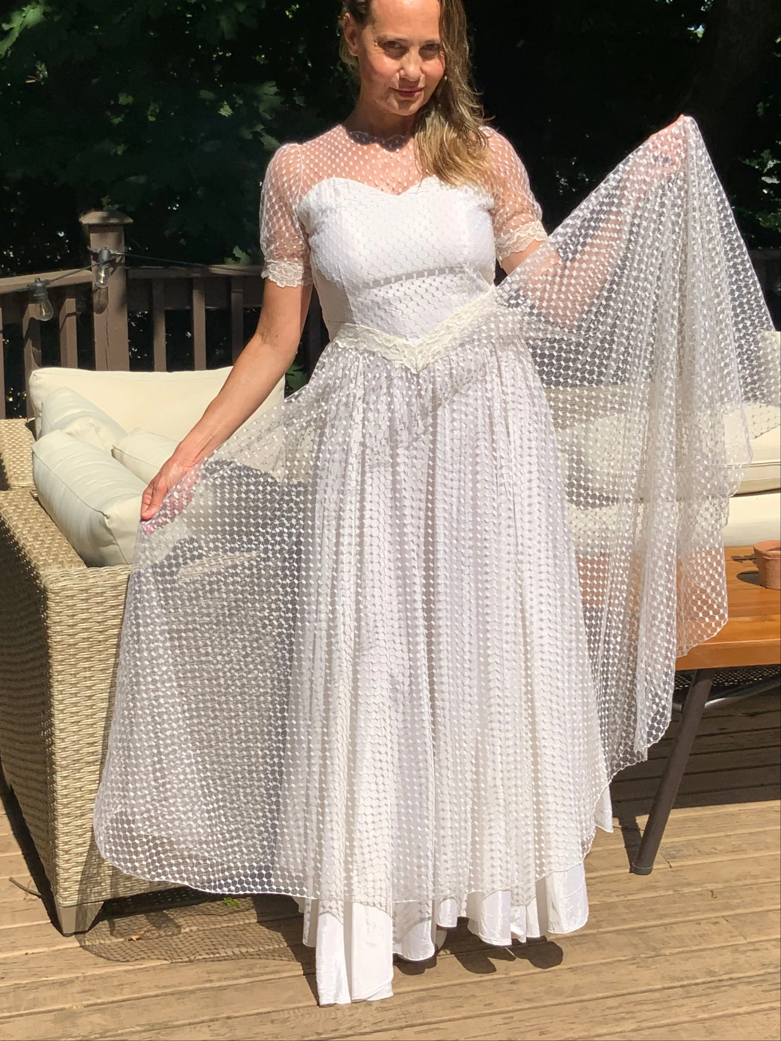 Tulle Polka Dots Dress - 50s