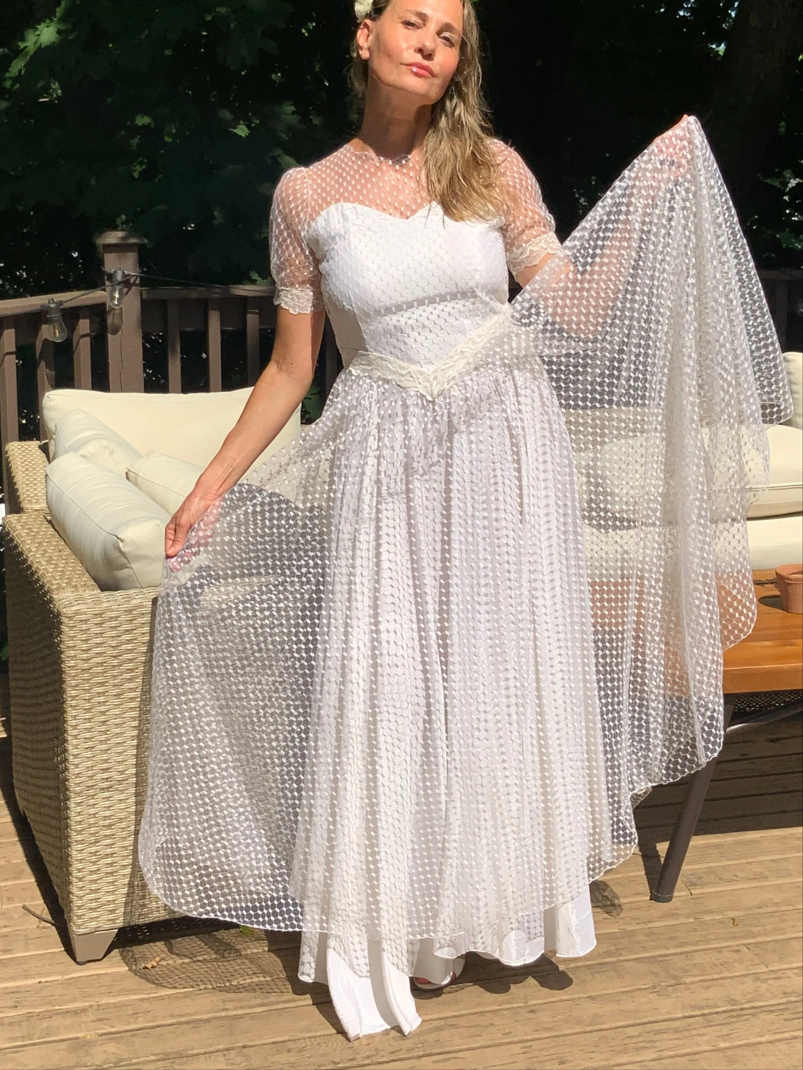 Tulle Polka Dots Dress - 50s