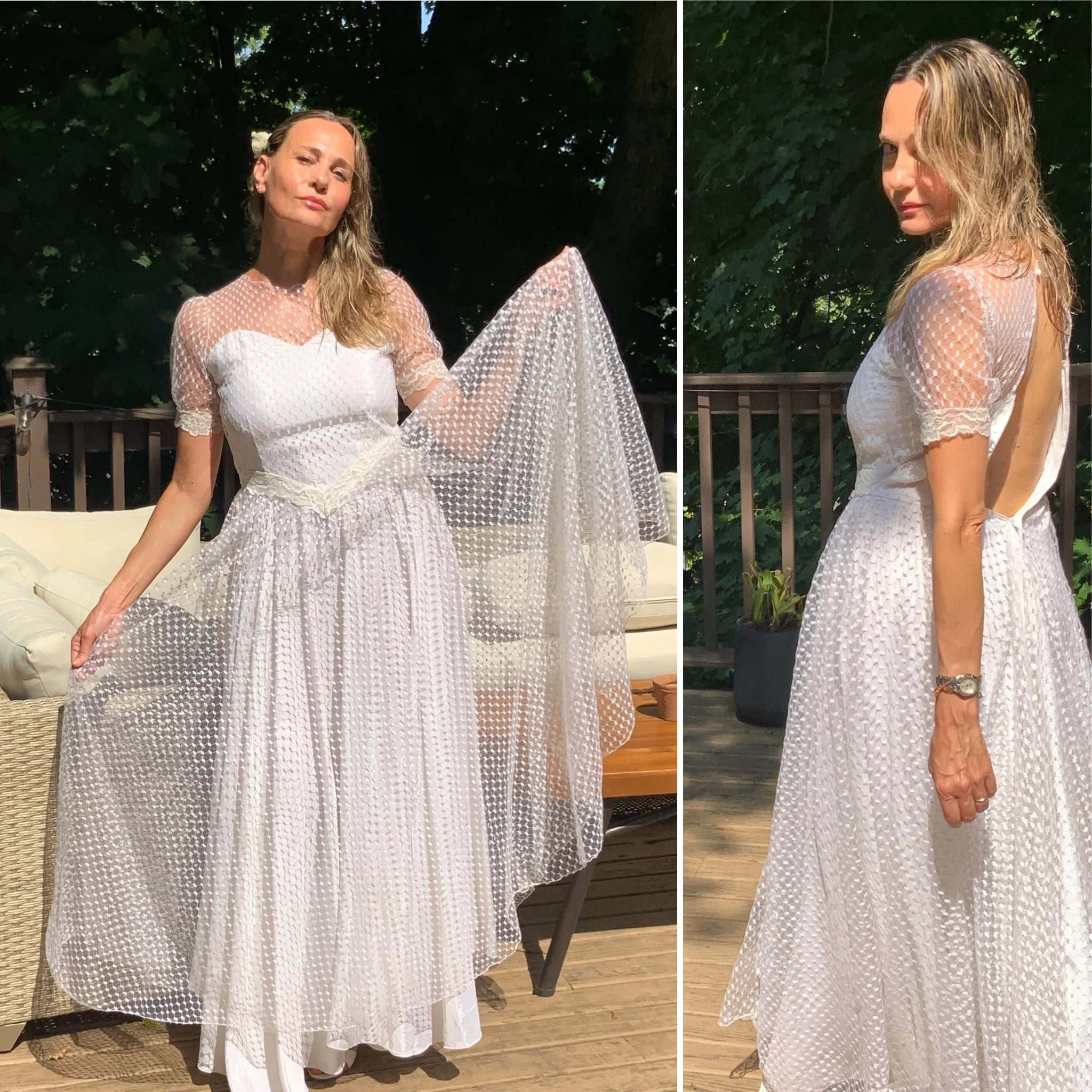 Tulle Polka Dots Dress - 50s