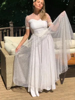 Tulle Polka Dots Dress - 50s