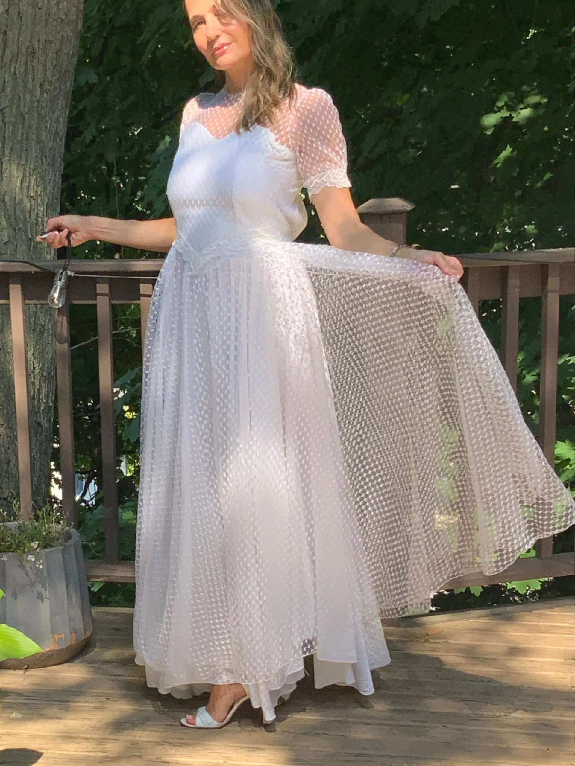 Tulle Polka Dots Dress - 50s