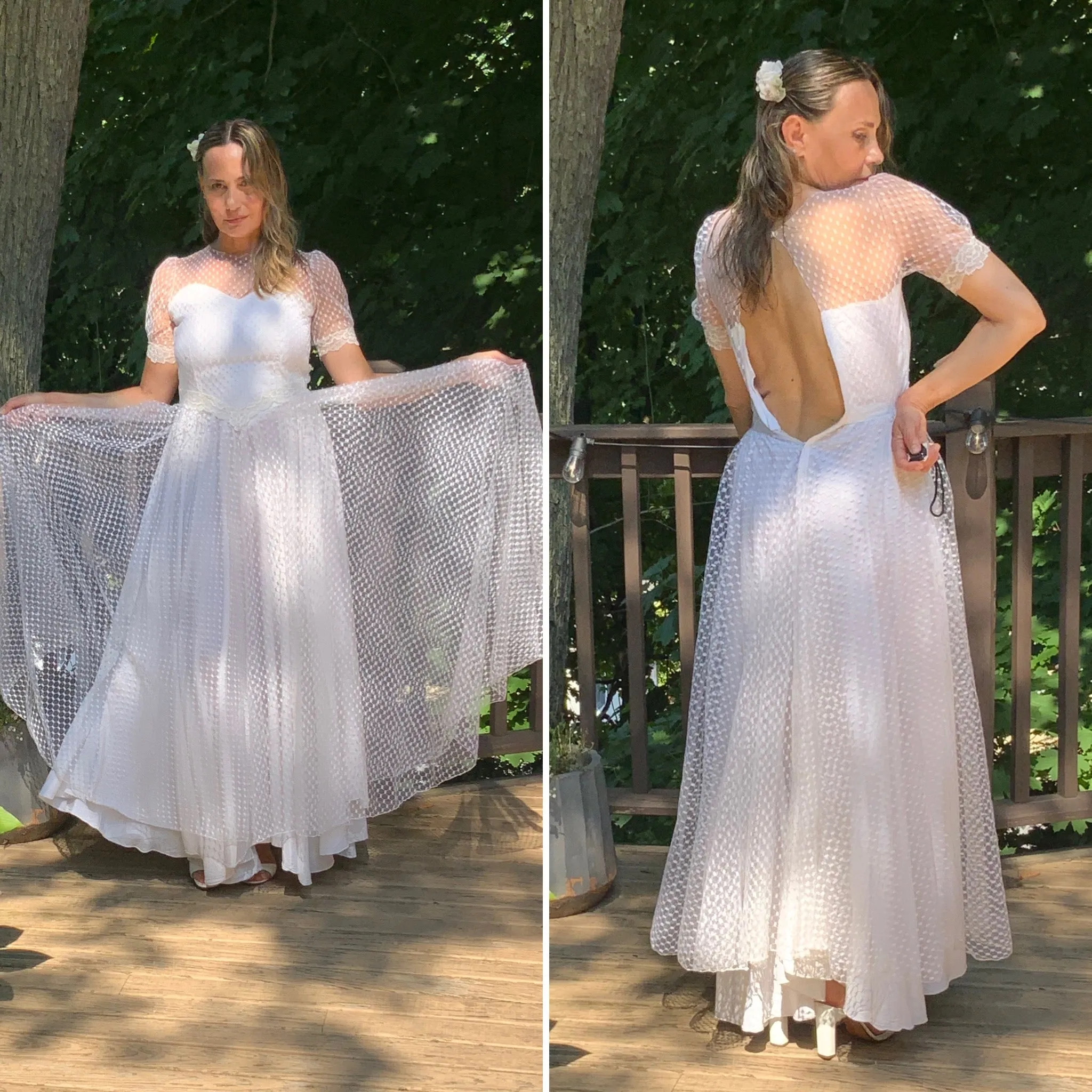 Tulle Polka Dots Dress - 50s