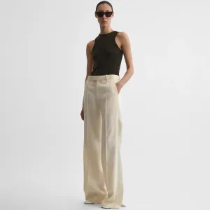 TUX TROUSERS | cream viscose
