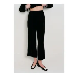 Ulla Trousers | Black Velvet