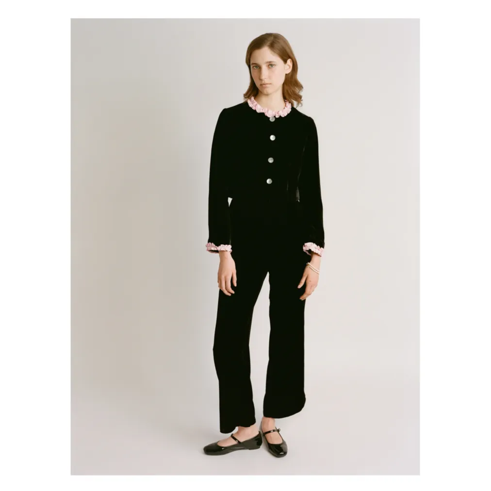 Ulla Trousers | Black Velvet