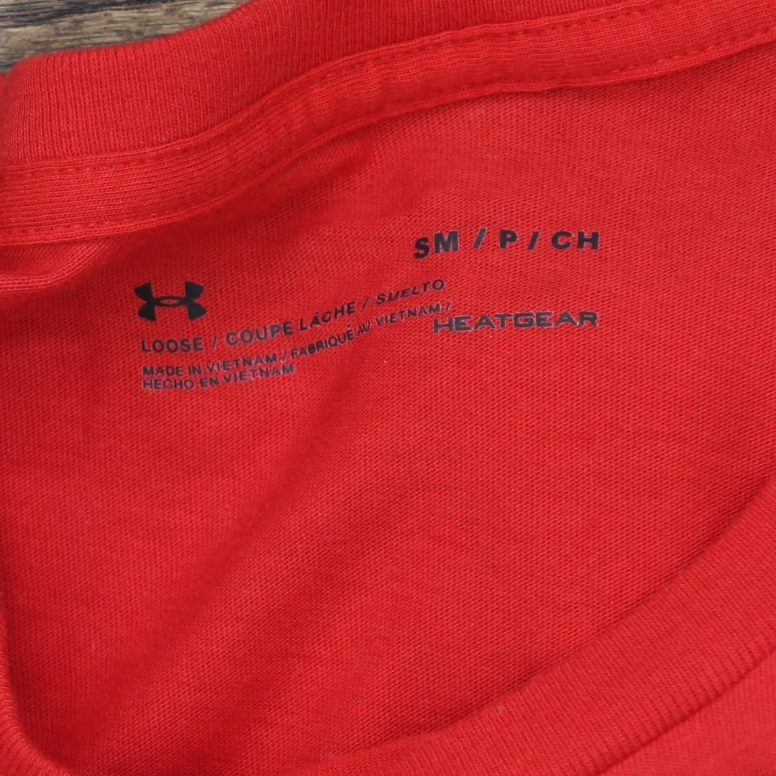 Under Armour Mens Loose Fit Short Sleeve Logo Graphic T-Shirt Tee Red / Black S