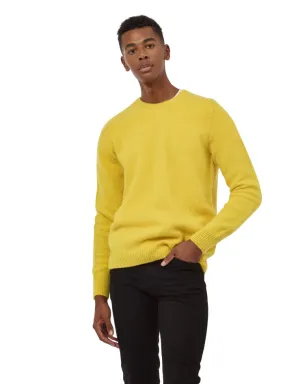 Unisex, Mustard Preppy Brushed Shetland Wool, Classic And Authentically British