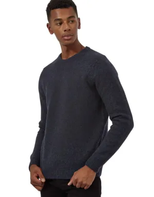 Unisex, Navy Preppy Brushed Shetland Wool, Classic And Authentically British