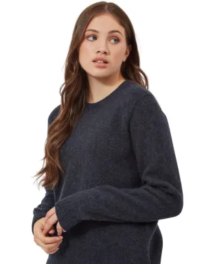Unisex, Navy Preppy Brushed Shetland Wool, Classic And Authentically British