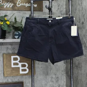 Universal Thread Women's High-Rise A-Line Midi Jean Shorts 84195387 Black 14