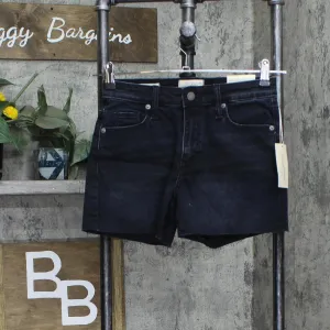 Universal Thread Womens High Rise Midi Shorts Midnight Wash Blue 0