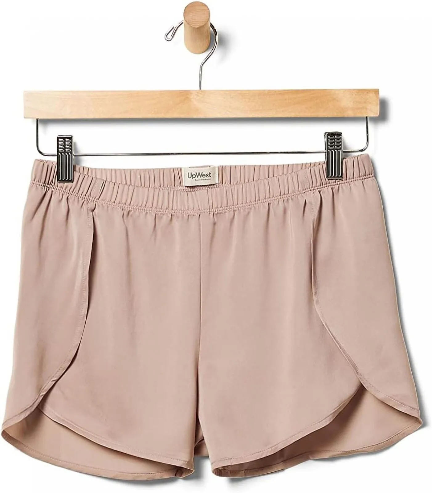 Upwest Womens Surplice Sleep Shorts Blush Pink XS