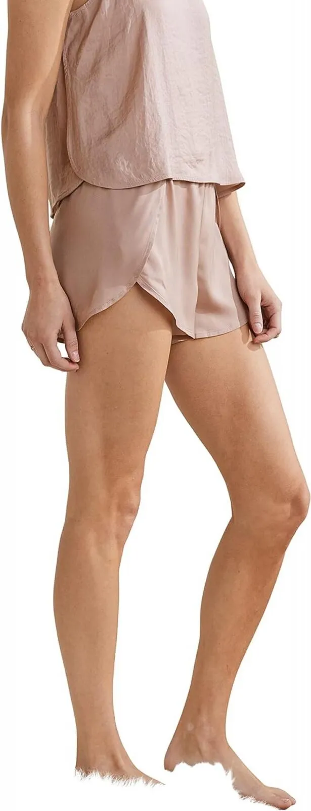 Upwest Womens Surplice Sleep Shorts Blush Pink XS