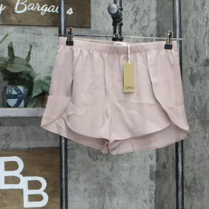 Upwest Womens Surplice Sleep Shorts Blush Pink XS