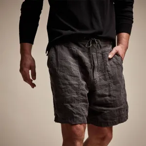 Utility Linen Short - Magma Pigment