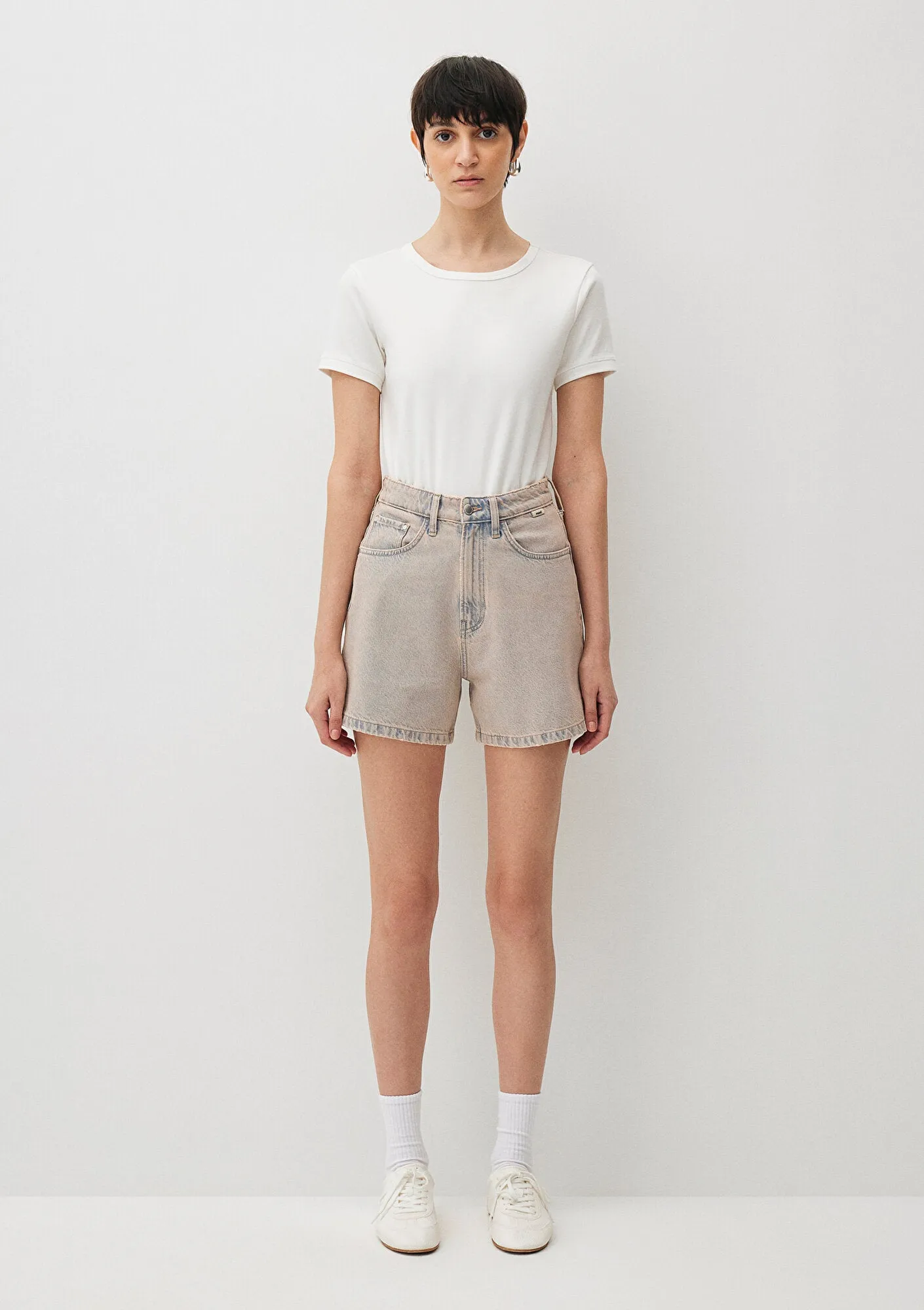 Verna Pink Washed Mavi Premium Jean Shorts
