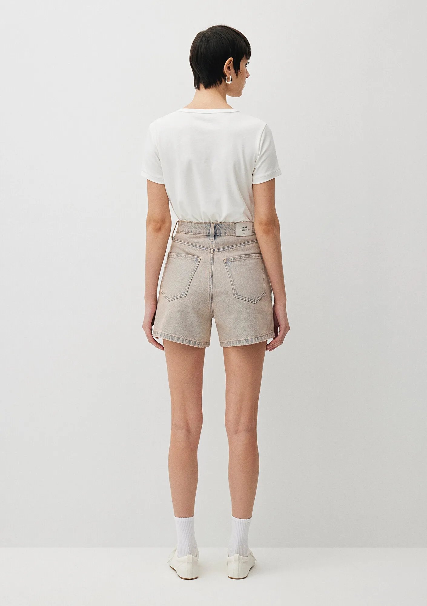 Verna Pink Washed Mavi Premium Jean Shorts