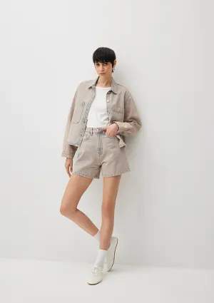 Verna Pink Washed Mavi Premium Jean Shorts