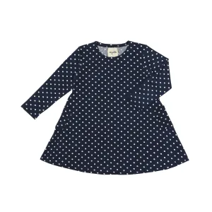 Vignette Navy Blue Polka Dot Leena Dress