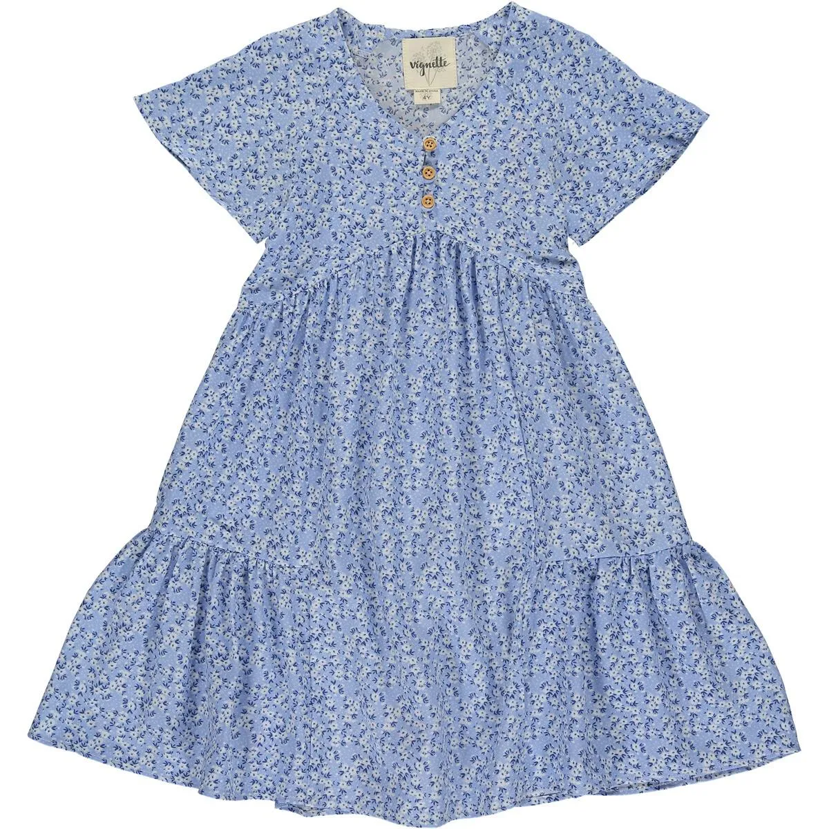 Vignette Wanda Dress in Blue Ditsy Floral