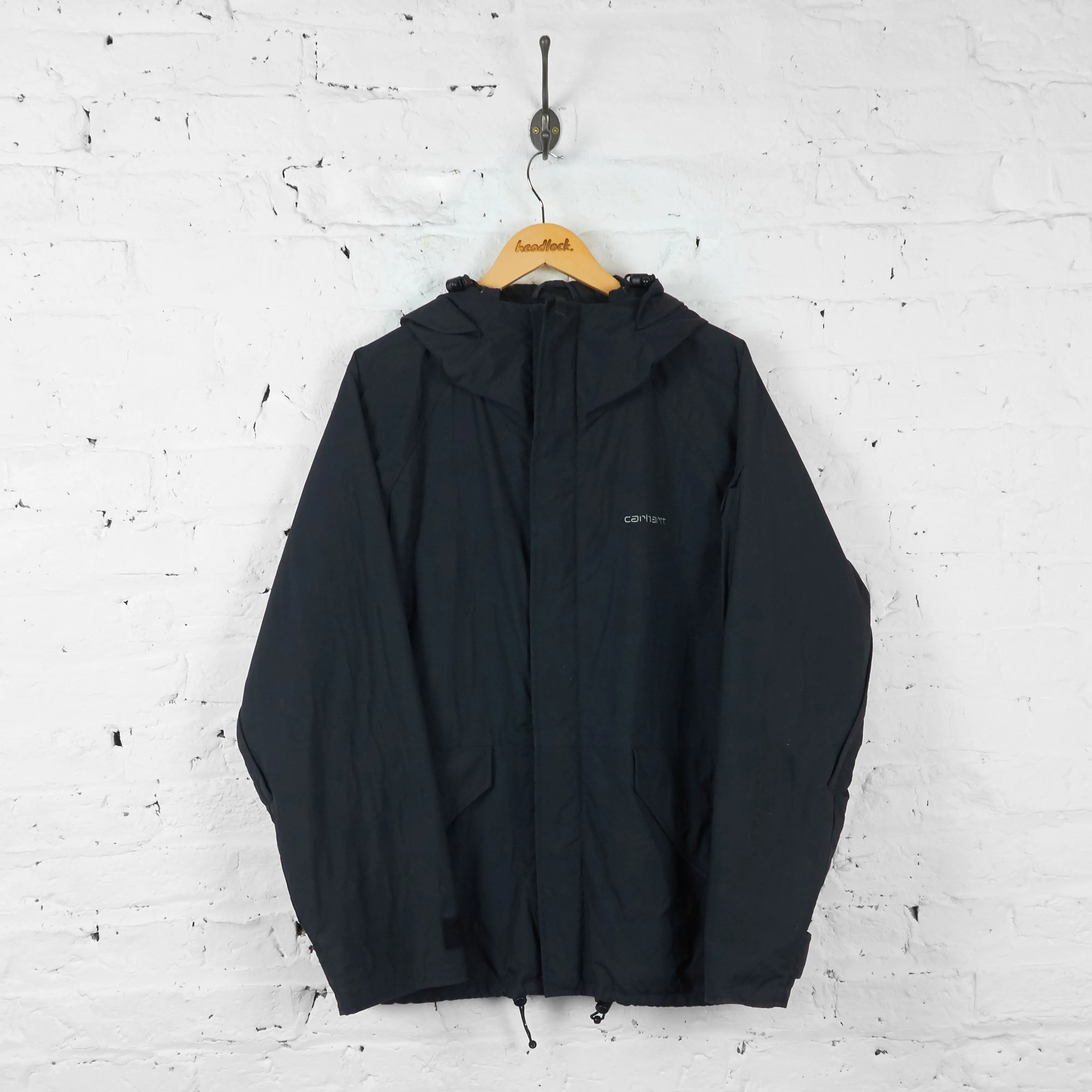 Vintage Carhartt Hooded Jacket - Black - L