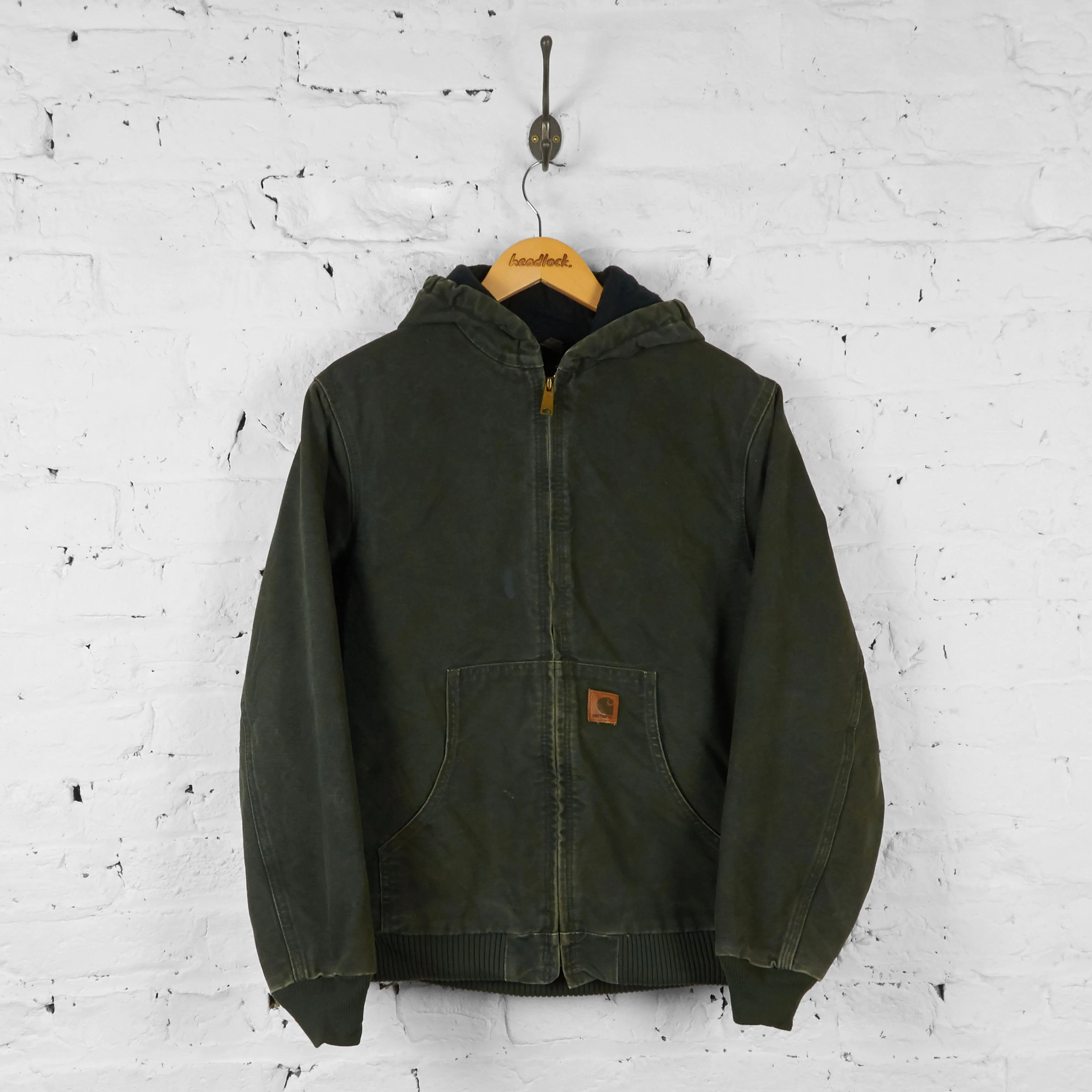 Vintage Carhartt Hooded Jacket - Khaki - S