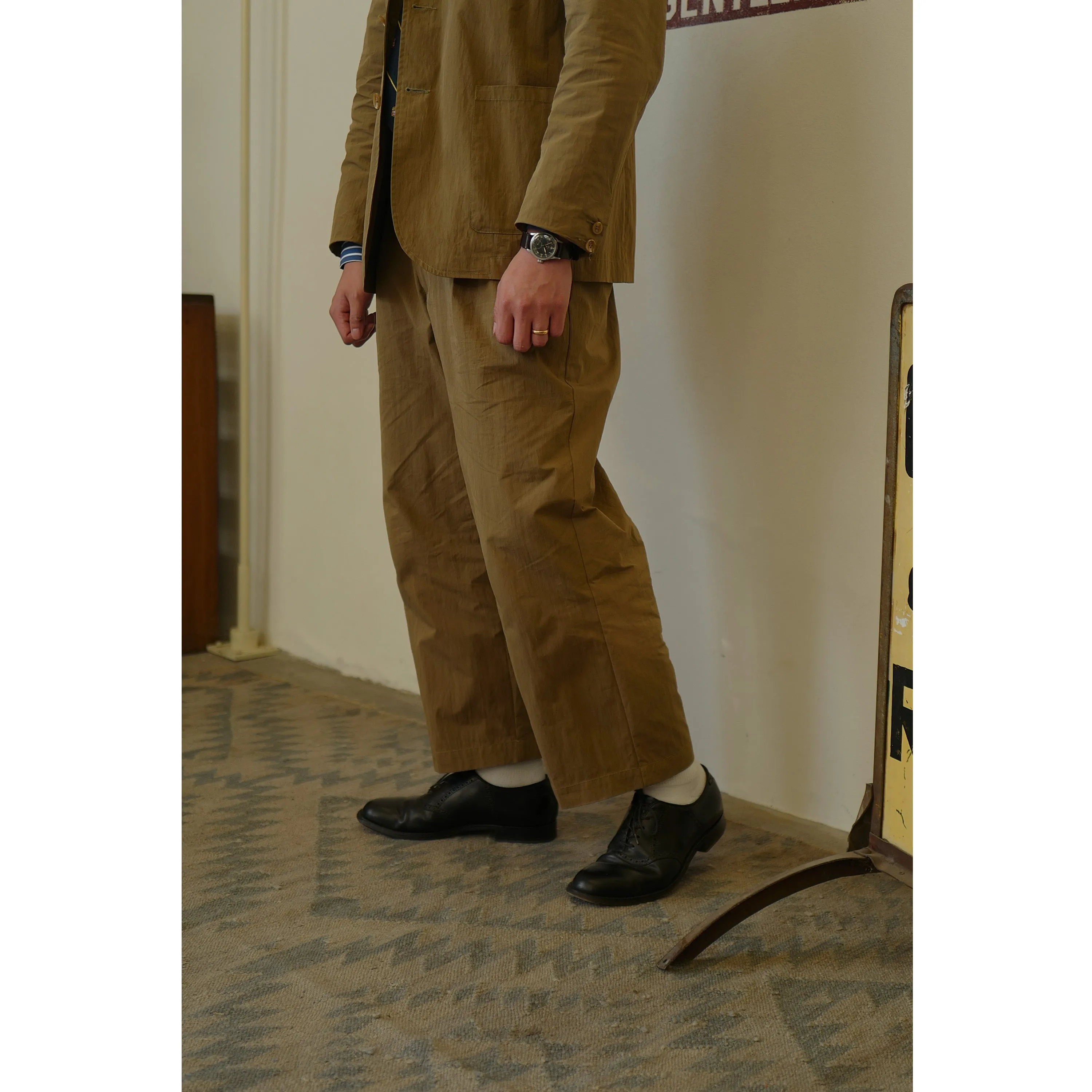 Vintage High-Waisted Wide-Leg Trousers