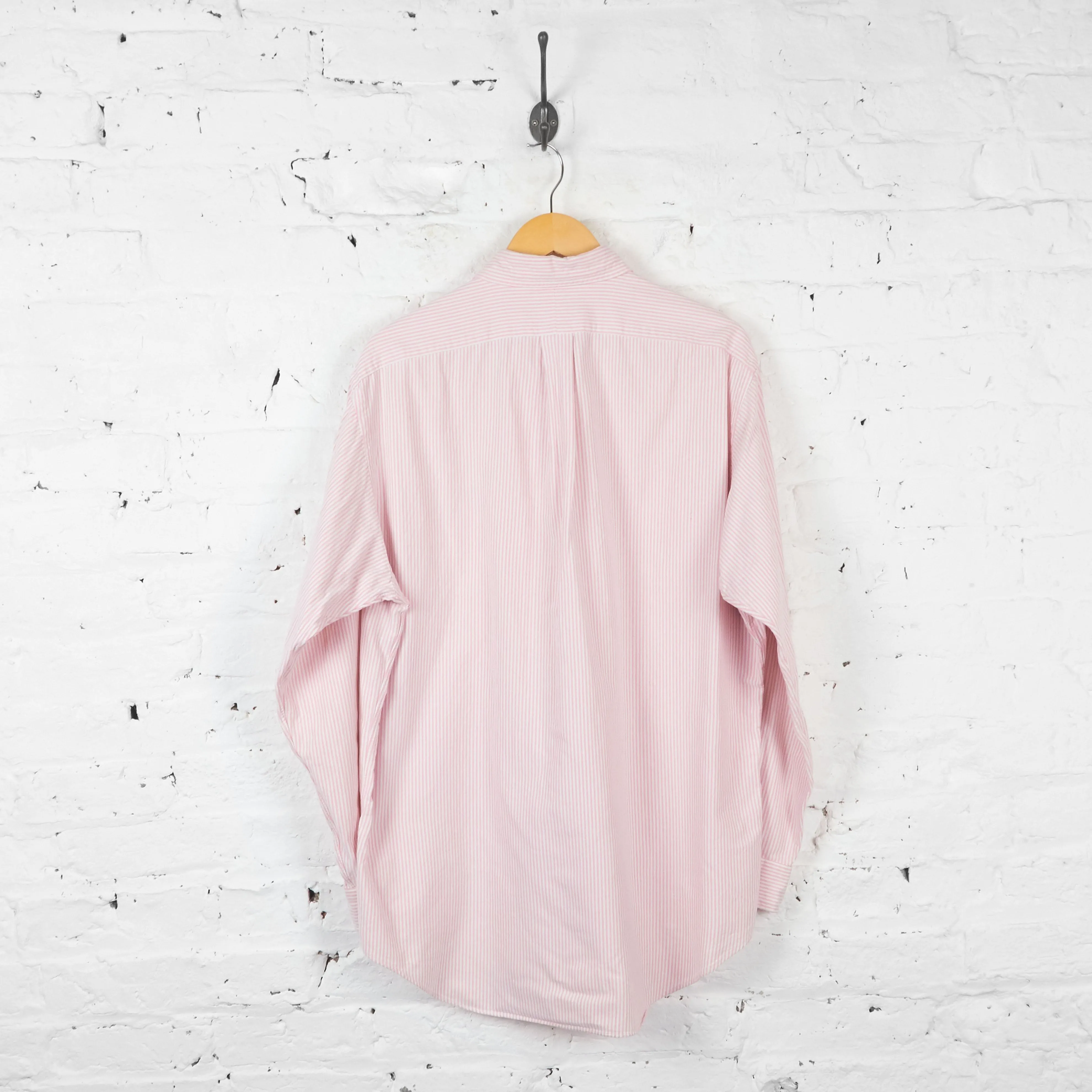 Vintage Striped Ralph Lauren Shirt - Pink - L