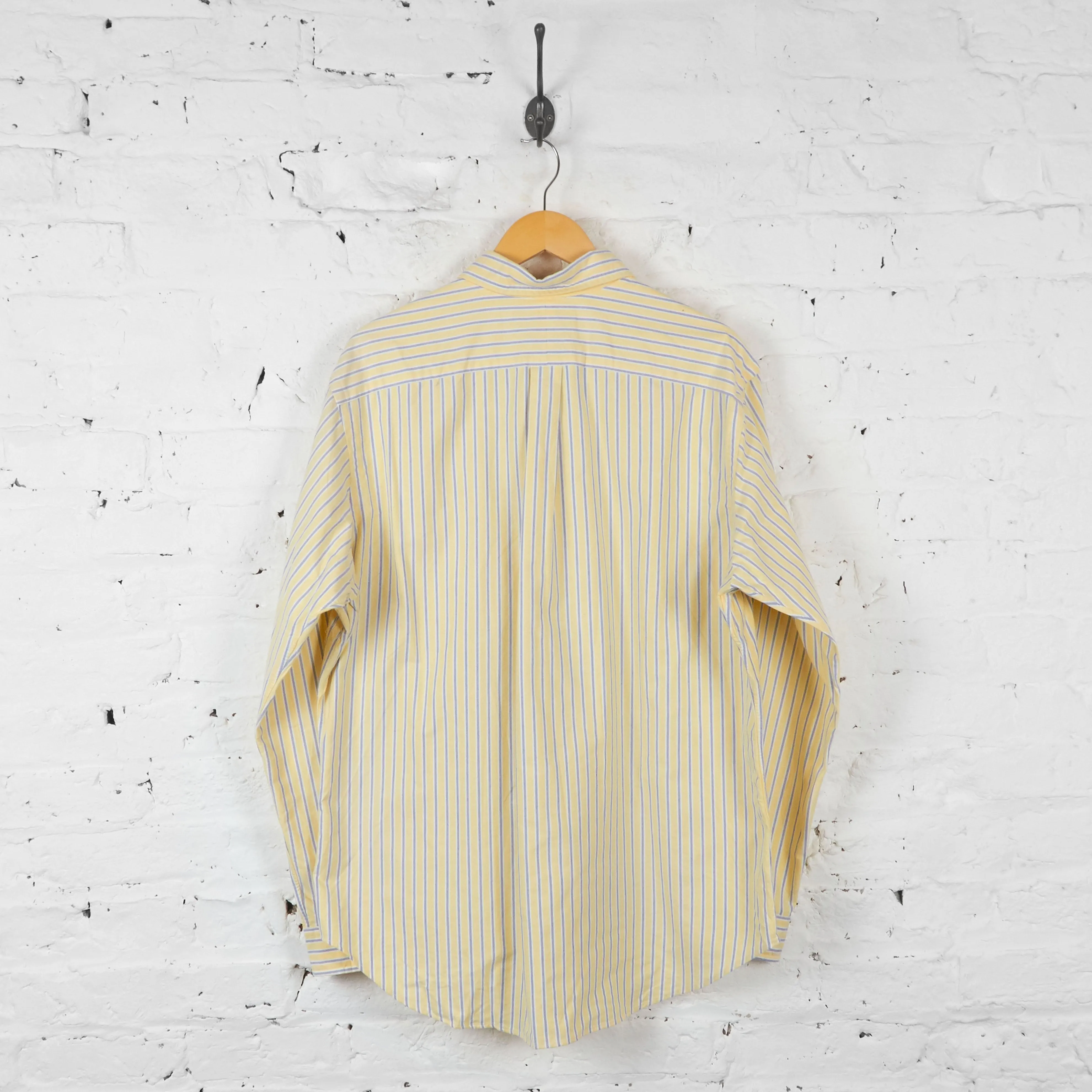 Vintage Striped Ralph Lauren Shirt - Yellow - XL