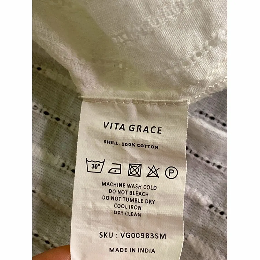 Vita Grace White Long Dress UK S