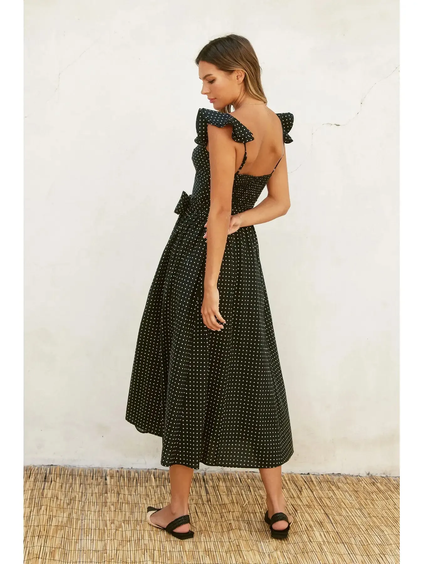 Vivian Polka Dot Midi Dress