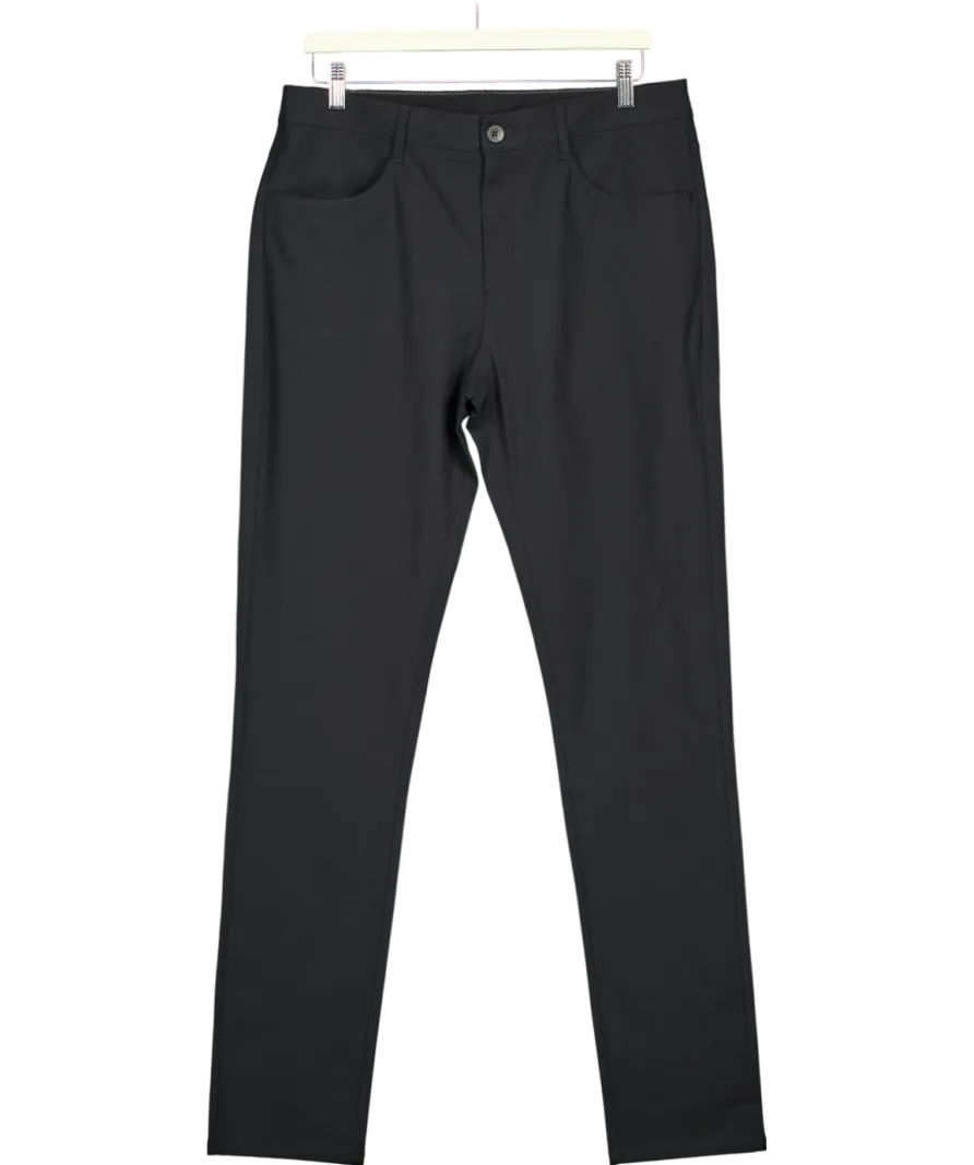 vuori Black Cascade Elastic Waist Trouser W32