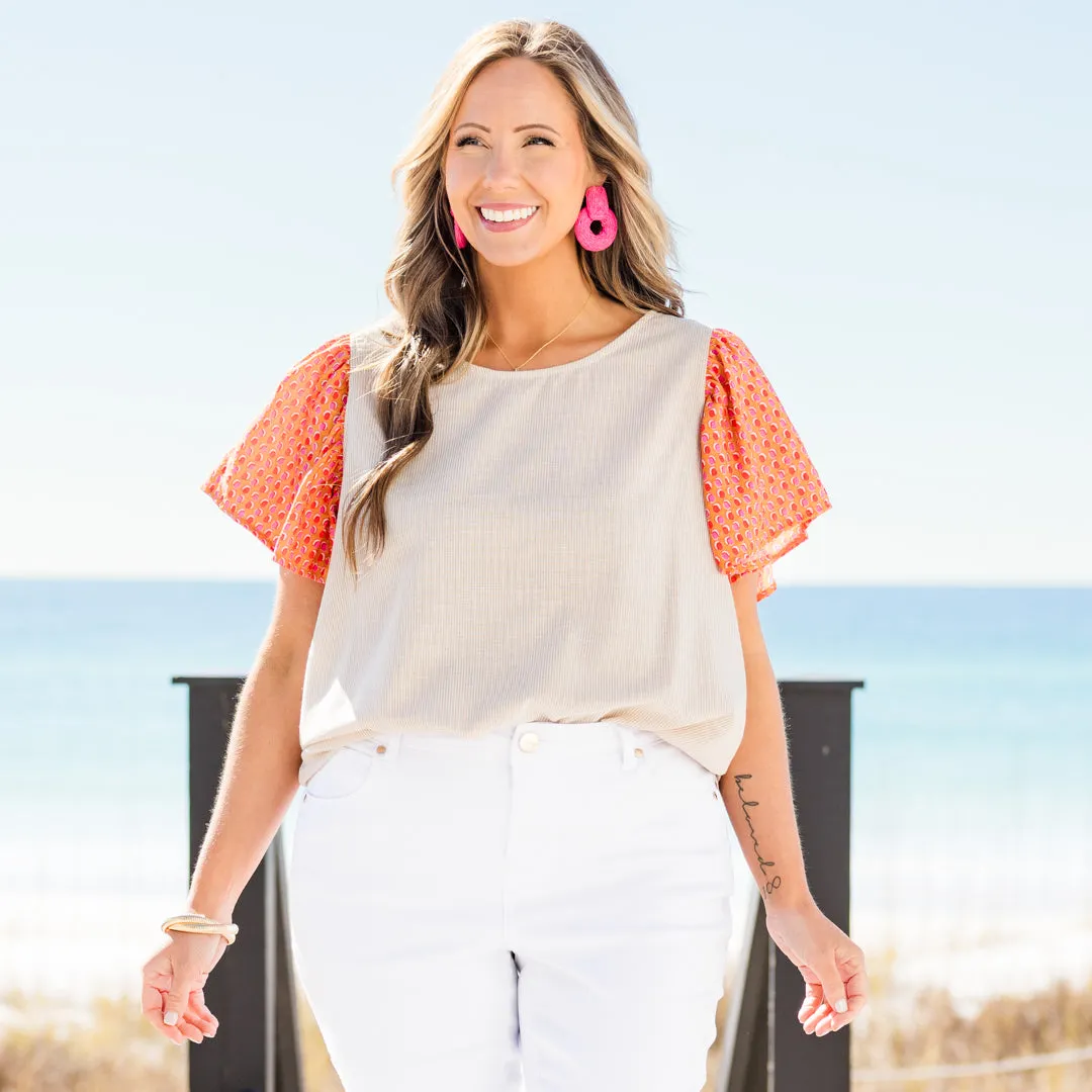 Wanderlust Bliss Top, Taupe