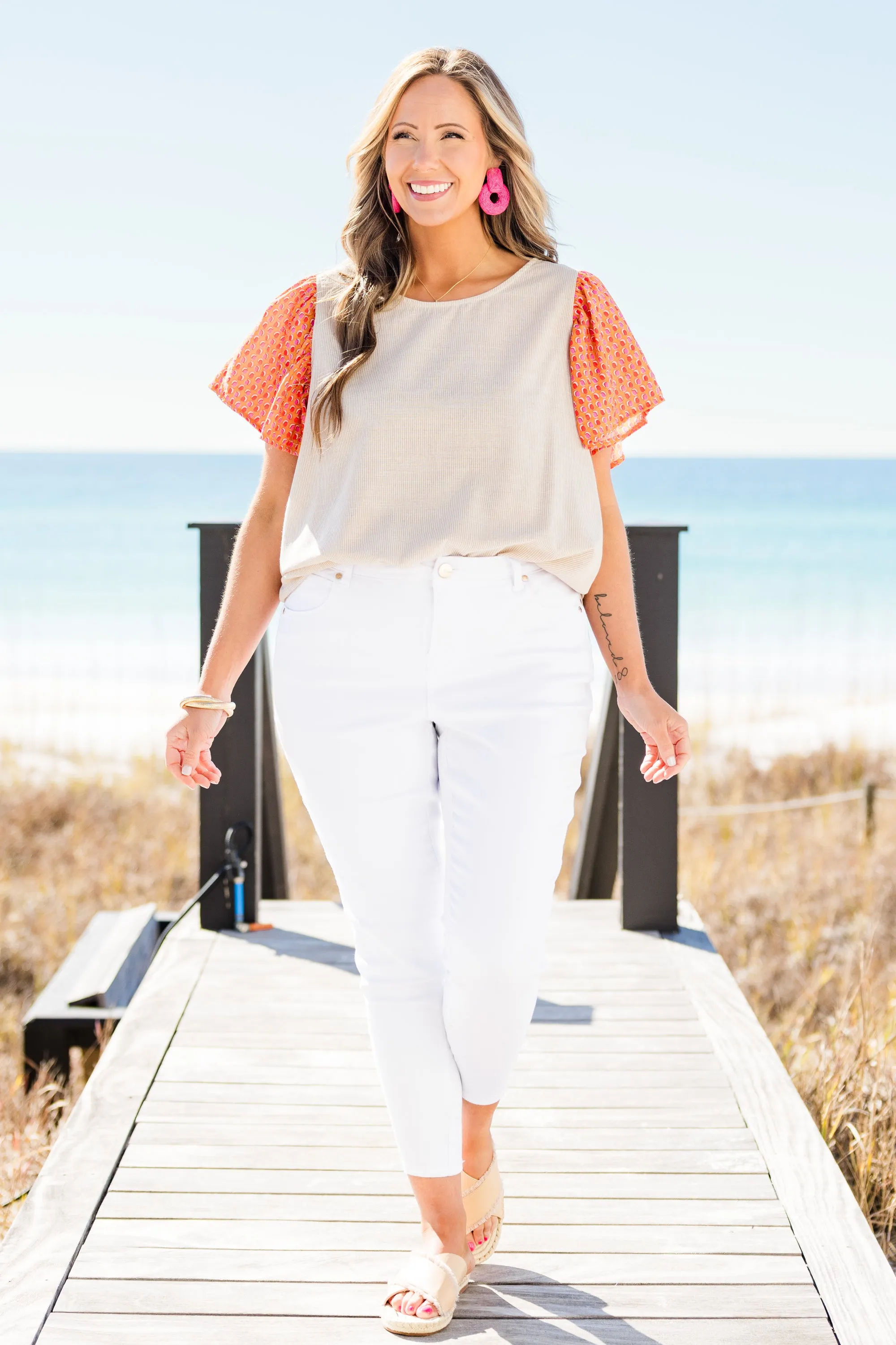 Wanderlust Bliss Top, Taupe