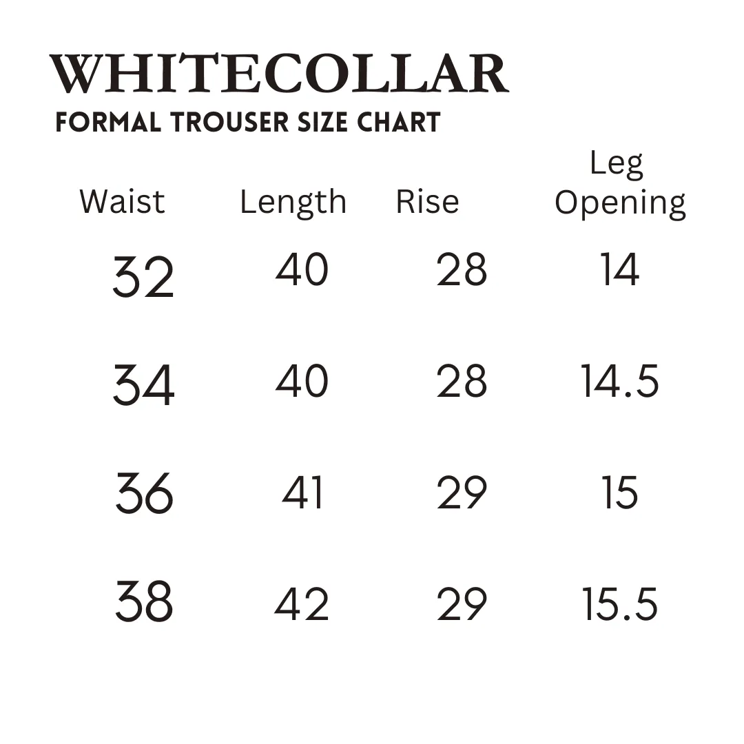 White Formal Trousers